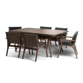 Stellar works ren dining armchair ren dining table